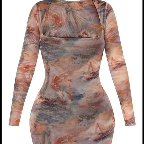 Renaissance print mini dress - Picture 3 of 4